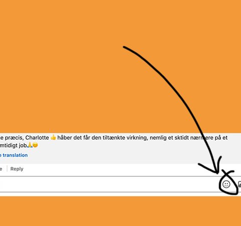Emoji-funktion-på-LinkedIn